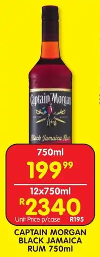 Shoprite Liquor Captain morgan black jamaica rum offer