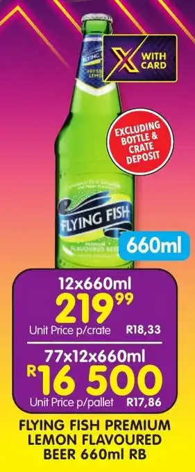 Shoprite Liquor Flying fish premium lemon flavoured beer rb offer