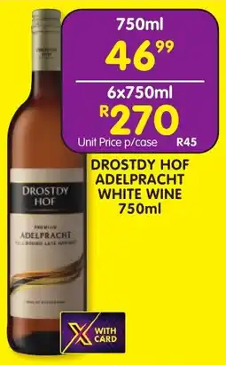 Shoprite Liquor Drostdy hof adelpracht white wine offer