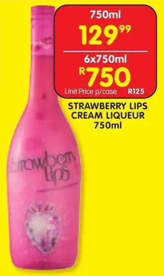 Shoprite Liquor Strawberry lips cream liqueur offer