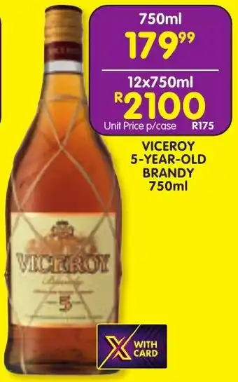 Shoprite Liquor Viceroy 5-year-old brandy offer