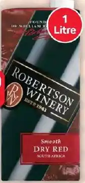 Pick n Pay Hypermarket Robertson Dry Red, Natural Sweet Red, Natural Sweet White, Natural Sweet Rose, Light White, Late Harvest, Stein or Dry White offer