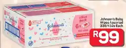 Pick n Pay Hypermarket Johnson's Baby Wipes Assorted offer