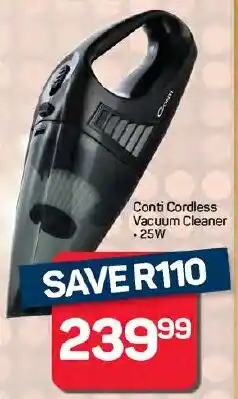 Pick n Pay Hypermarket Conti Cordless Vacuum Cleaner offer