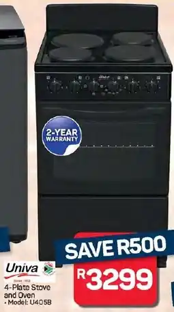 Pick n Pay Hypermarket Univa 4-Plate Stove and Oven offer