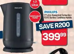 Pick n Pay Hypermarket PHILIPS Essential Collection 1000 Series Cordless Kettle offer