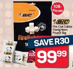 Pick n Pay Hypermarket BIC Pre-Cut Cubes Firelighters Pouch offer