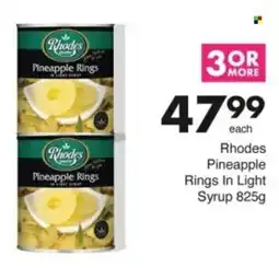Save Hyper Rhodes Pineapple Rings In Light Syrup offer