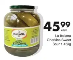 Save Hyper La Italiana Gherkins Sweet Sour offer