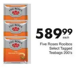 Save Hyper Five Roses Rooibos Select Tagged Teabags offer