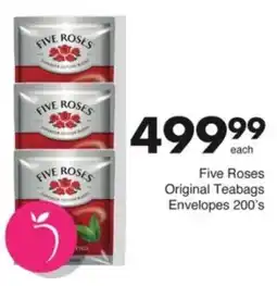 Save Hyper Five Roses Original Teabags Envelopes offer