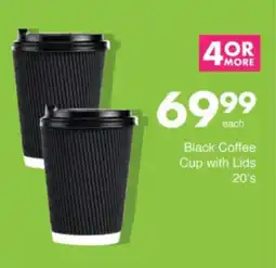 Save Hyper Black Coffee Cup with Lids offer