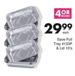 Save Hyper Save Foil Tray 4133P & Lid offer