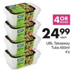 Save Hyper UBL Takeaway Tubs offer