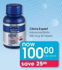 Clicks Clicks Expert Advanced Biotin offer