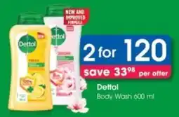 Clicks Dettol Body Wash offer