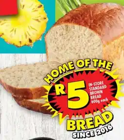 Shoprite In-store standard brown bread offer