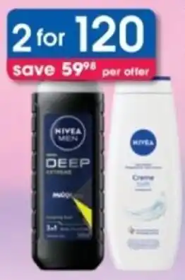 Clicks Nivea Shower Gel offer