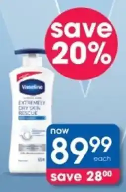 Clicks Vaseline Clinical Care Body Lotion offer