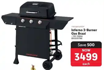 Makro Megamaster Inferno 3-Burner Gas Braai offer
