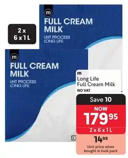 Makro m Long Life Full Cream Milk offer