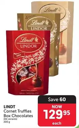 Makro LINDT Cornet Truffles Box Chocolates offer