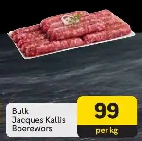 Makro Bulk Jacques Kallis Boerewors offer