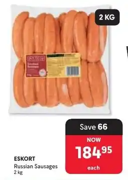 Makro ESKORT Russian Sausages offer
