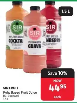 Makro SIR FRUIT Pulp Based Fruit Juice offer