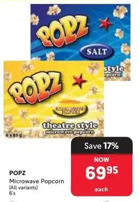 Makro POPZ Microwave Popcorn offer