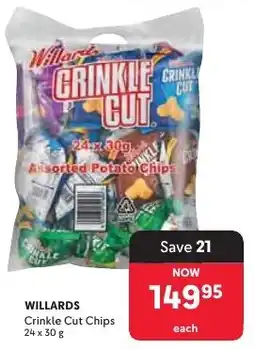 Makro WILLARDS Crinkle Cut Chips offer