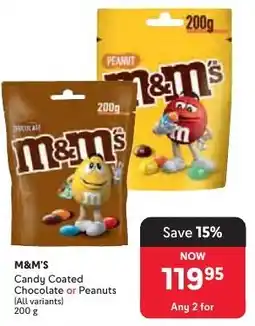 Makro M&M'S Candy Coated Chocolate or Peanuts offer