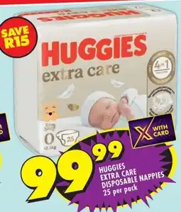 Shoprite Huggies extra care disposable nappies offer