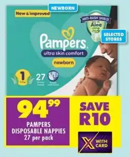Pampers disposable nappies