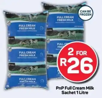 Pick n Pay PnP Full Cream Milk Sachet offer