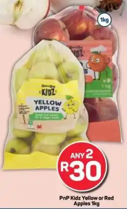 Pick n Pay PnP Kidz Yellow or Red Apples offer