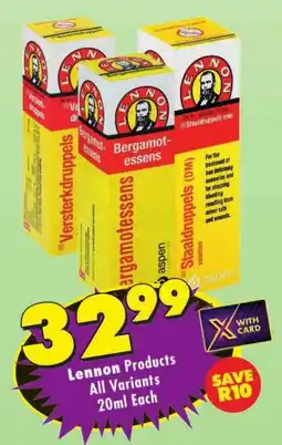 Shoprite Lennon Products All Variants offer