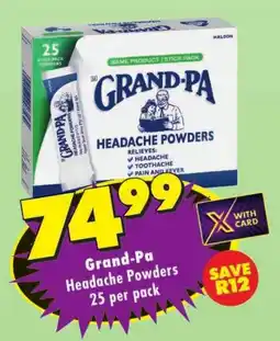 Shoprite Grand-Pa Headache Powders offer