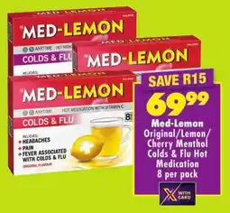 Shoprite Med-Lemon Original/ Lemon/ Cherry Menthol Colds & Flu Hot Medication offer
