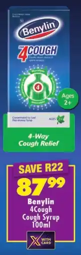 Shoprite Benylin 4Cough Cough Syrup offer