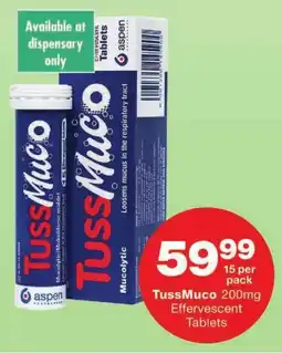 Shoprite TussMuco 200mg Effervescent Tablets offer