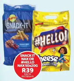 1UP Snack It Nax or #Hello Nax offer