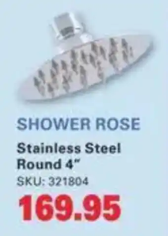 Cashbuild Shower Rose Stainless Steel Round offer