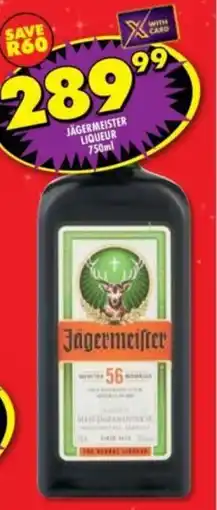 Shoprite Liquor Jägermeister liqueur offer