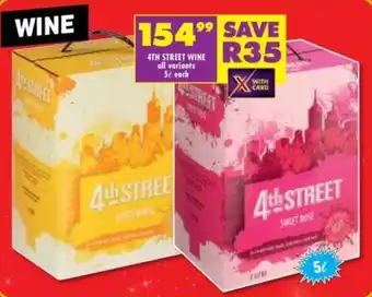 Shoprite Liquor 4th street wine all variants offer