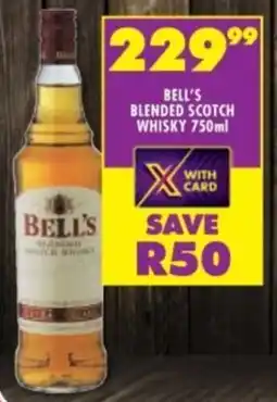 Shoprite Liquor Bell's blended scotch whisky offer