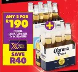 Corona extra/ cero beer nrb