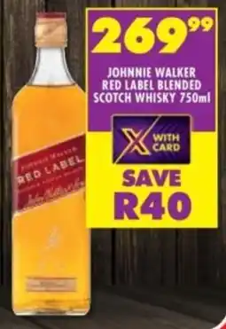 Shoprite Liquor Johnnie walker red label blended scotch whisky offer