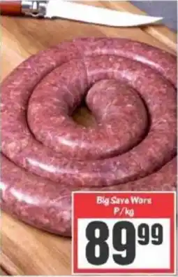 Big Save Big Save Wors offer