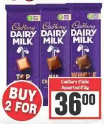 Big Save Cadbury Slabs Assorted offer